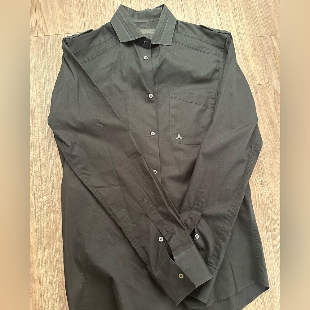 Men’s Philipp Plein Platinum Cut Button Up